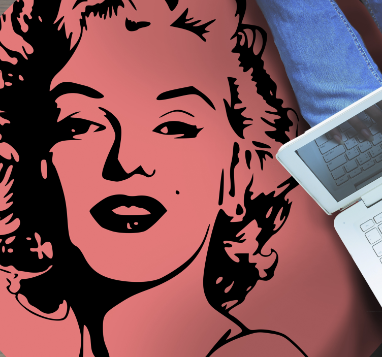 Vinylový koberec marilyn monroe - Tenstickers
