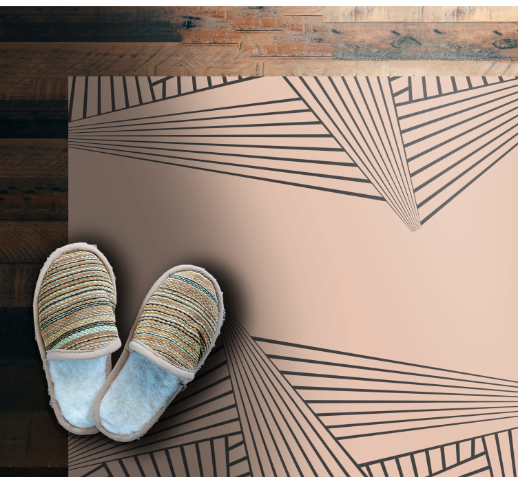 moderný vinylový koberec lineárny geometrický vzor - Tenstickers