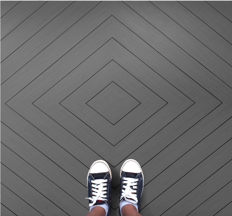 moderný vinylový koberec podlaha s diamantovým vzorom - Tenstickers