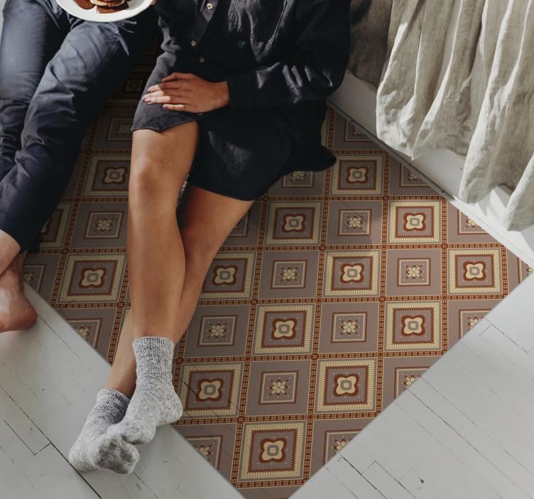 mozaika vinylový koberec aranžmány okrasných dlaždíc - Tenstickers