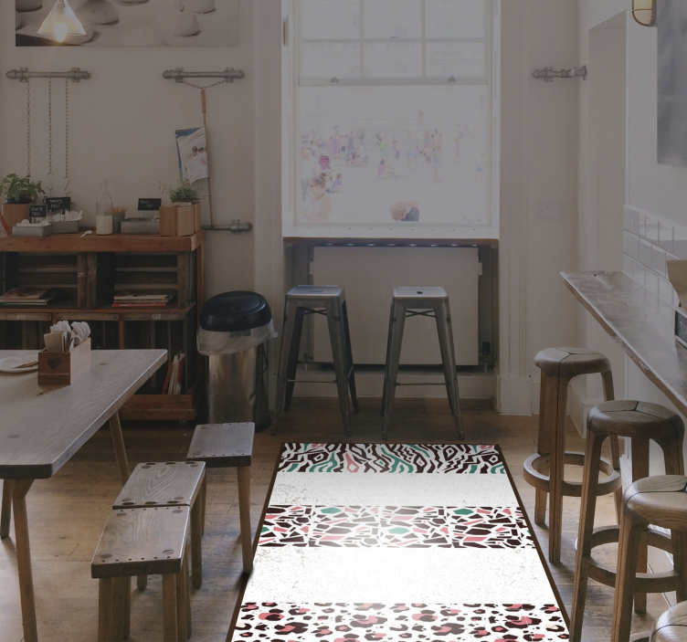 mozaika vinylový koberec mozaikový vzor fúzie - Tenstickers