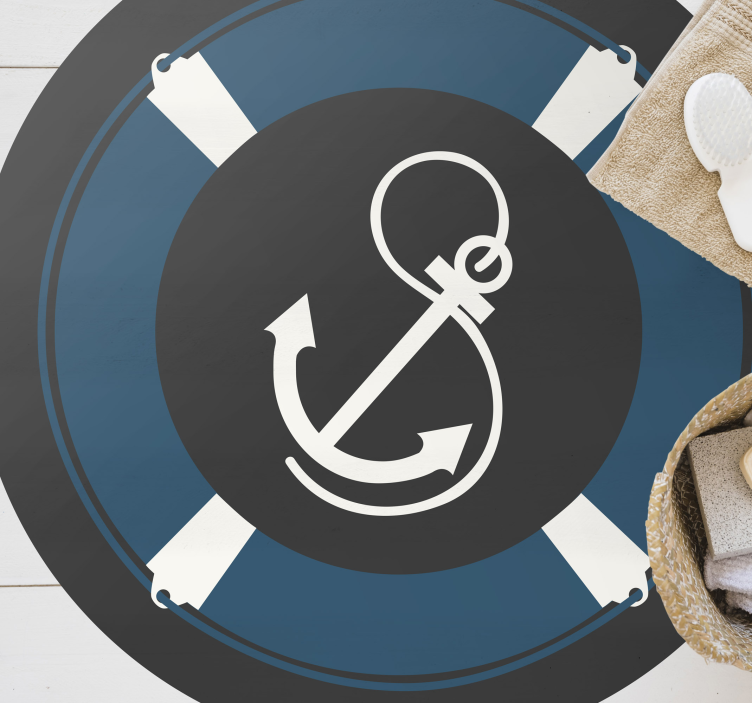 mozaika vinylový koberec námornícky kotviaci motív - Tenstickers