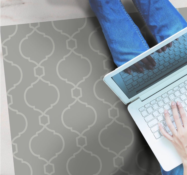 vinylový koberec kachličky štýlová geometrická potlač - Tenstickers