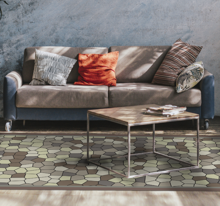 Mozaikové podlahové dlaždice zo šedého farebného skla - Tenstickers