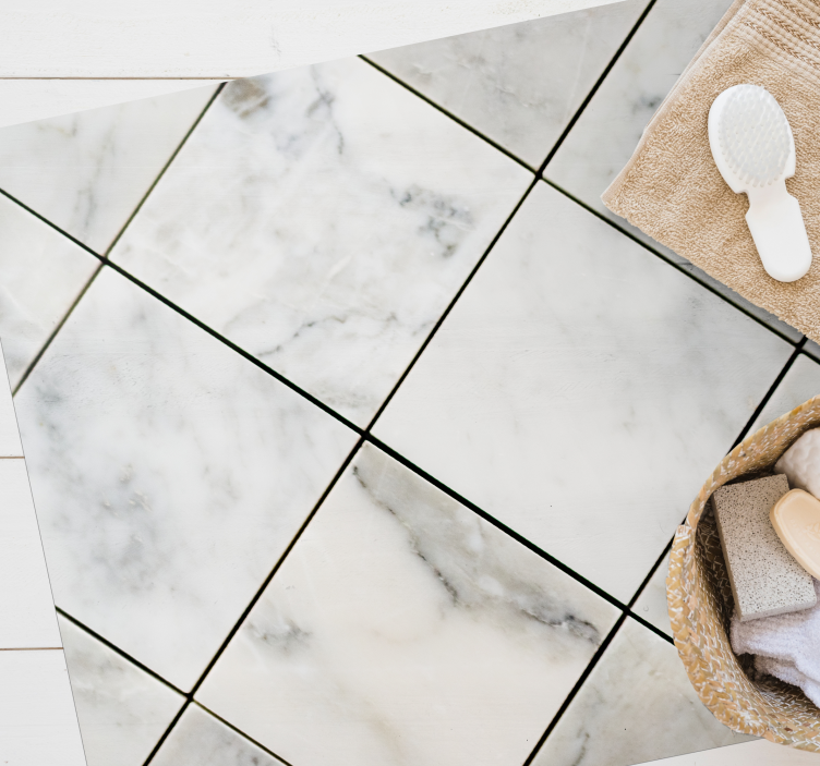 Mramorová textúra dlaždice moderný koberec - Tenstickers