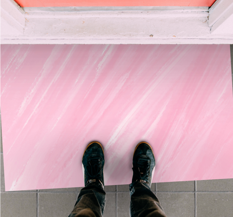 Ružový vinylový koberec jemný ružový mramor - Tenstickers