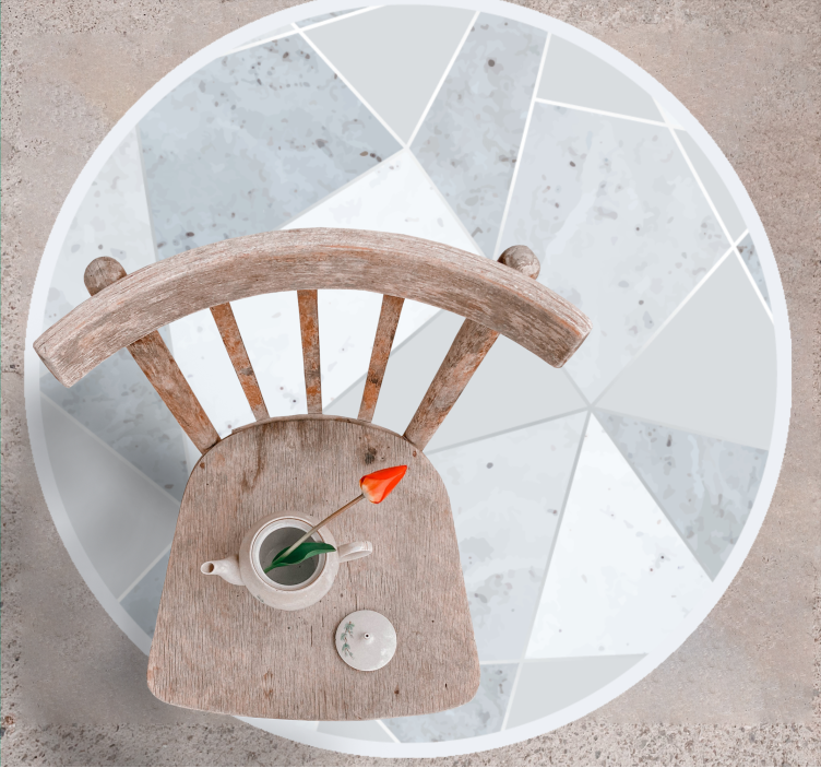 Mramorový vinylový koberec mramorová geometrická - Tenstickers