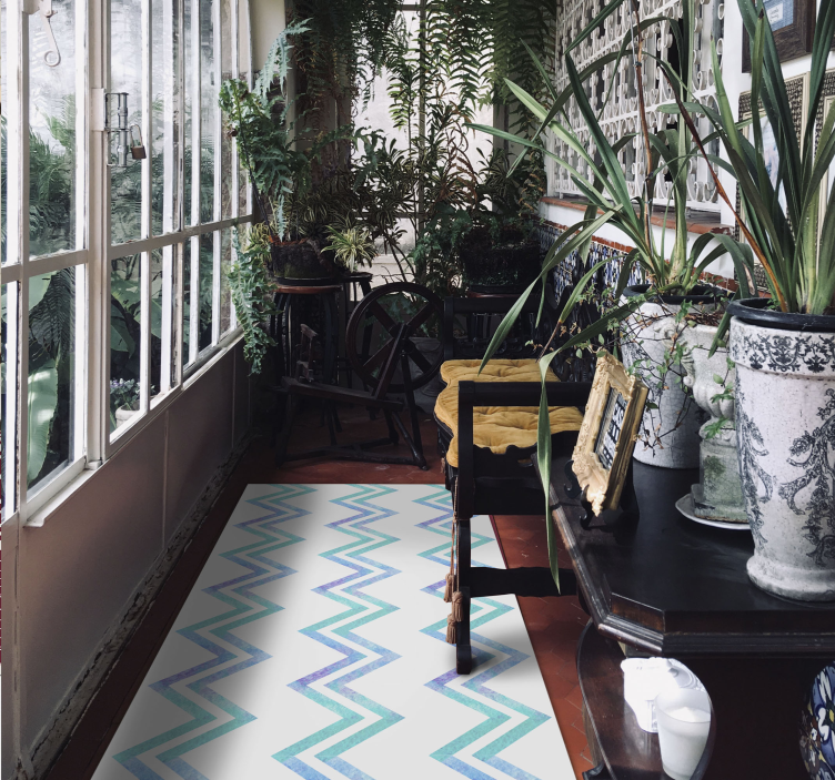 Odtiene modrého kameňa kamenné podlahové dlaždice cik cak - Tenstickers