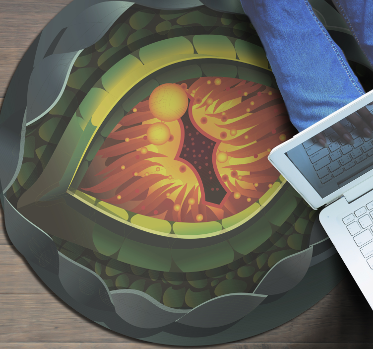 Dinosaurie oko prírodný dizajn zvierací koberec - Tenstickers