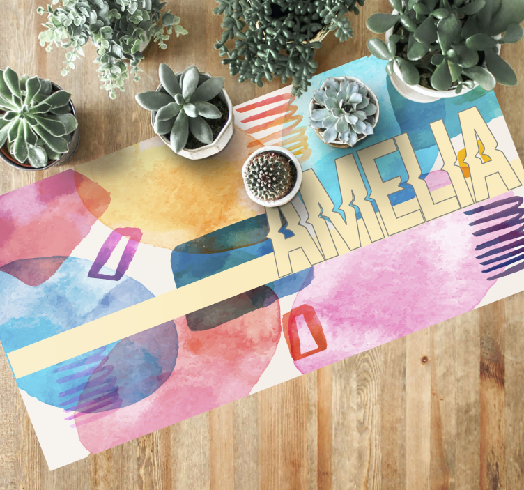 Personalizovaná maľovaná vinylová rohož - Tenstickers