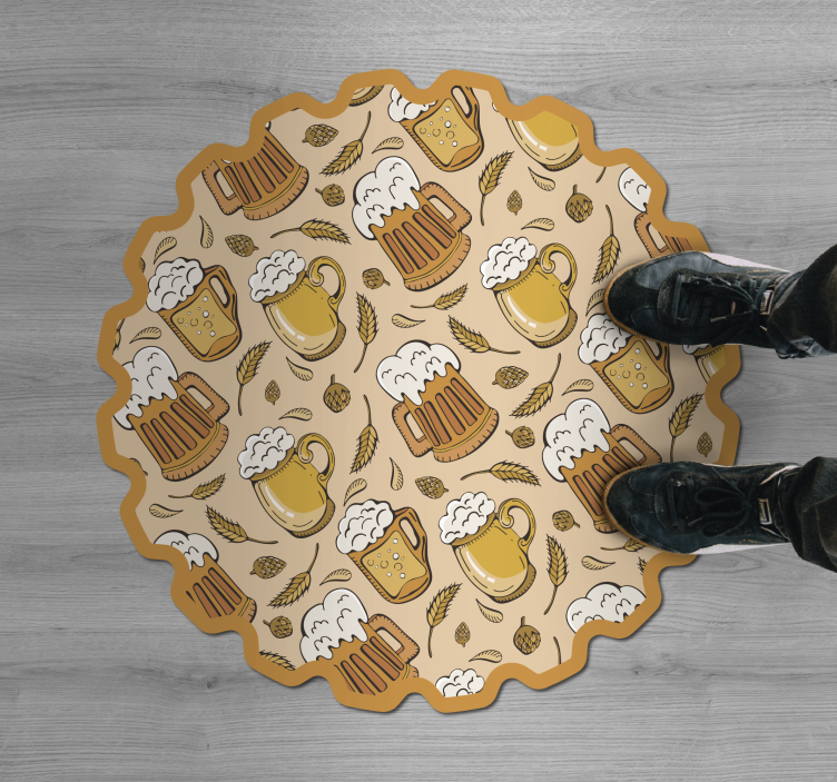 Pivo moderný koberec vinylový koberec - Tenstickers