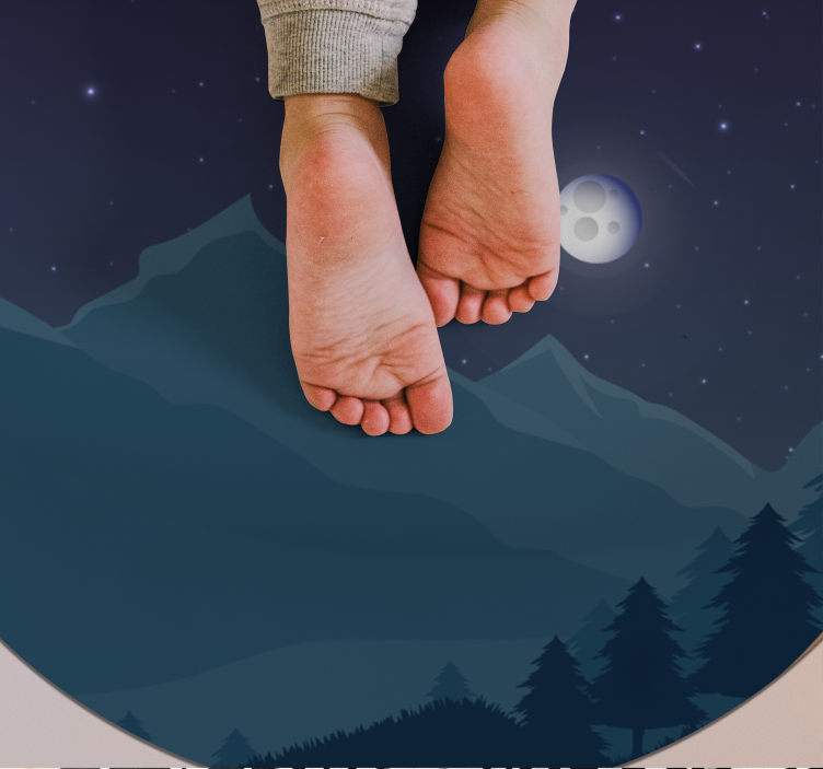 Vinylový koberec prírodná nočná obloha - Tenstickers