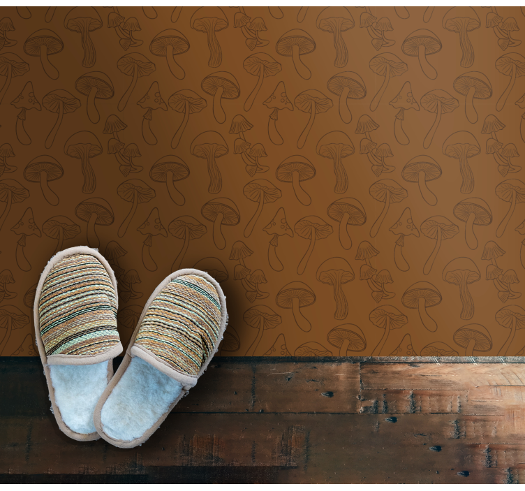 prírodný vinylový koberec hubový vzor - Tenstickers