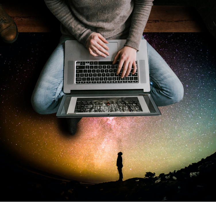 prírodný vinylový koberec nebeská krajina - Tenstickers