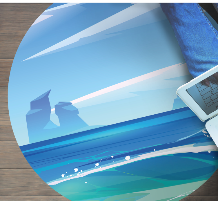 prírodný vinylový koberec pokoj na pobreží - Tenstickers