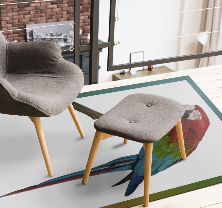 Papagájový zvierací koberec - Tenstickers