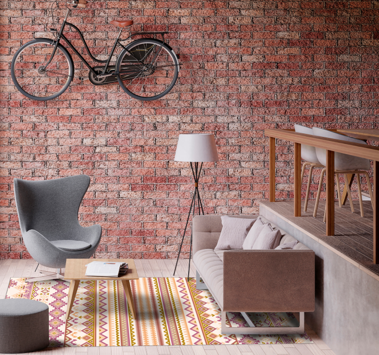 Boho vintage koberec v estetickom štýle - Tenstickers