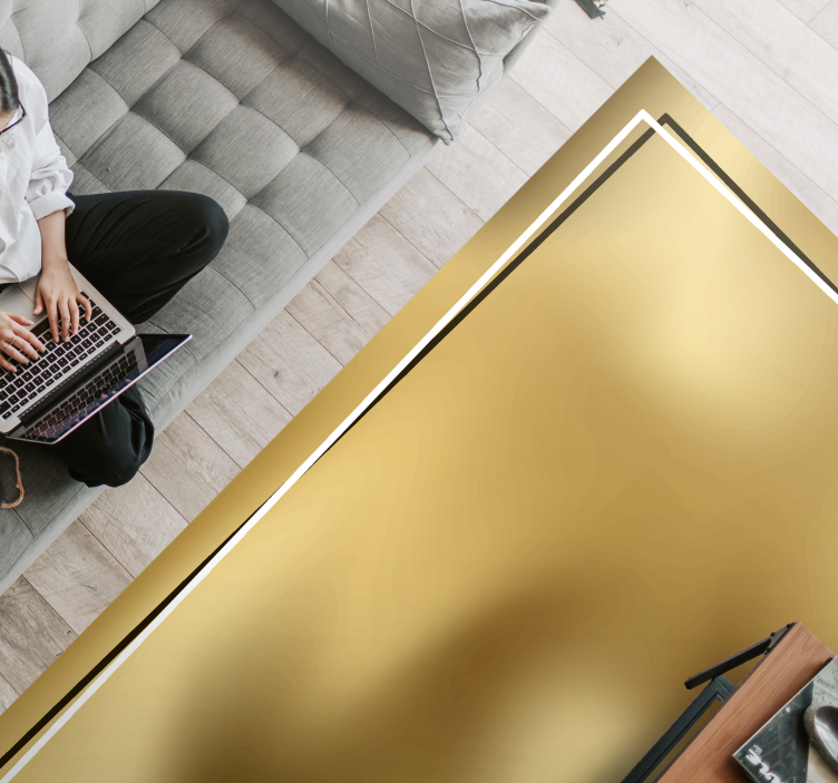 Vintage zmiešaný hnedý dlaždicový koberec - Tenstickers