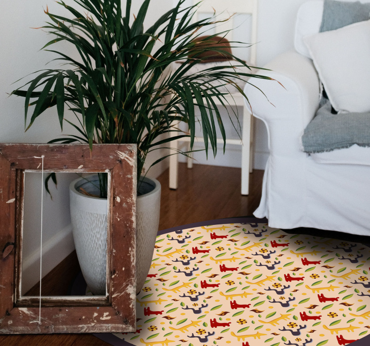 rôzne vinylové koberce pre deti farebné lesné zvieratá - Tenstickers