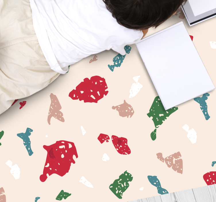 rôzne vzorované vinylové koberce farebný terazzový dizajn - Tenstickers