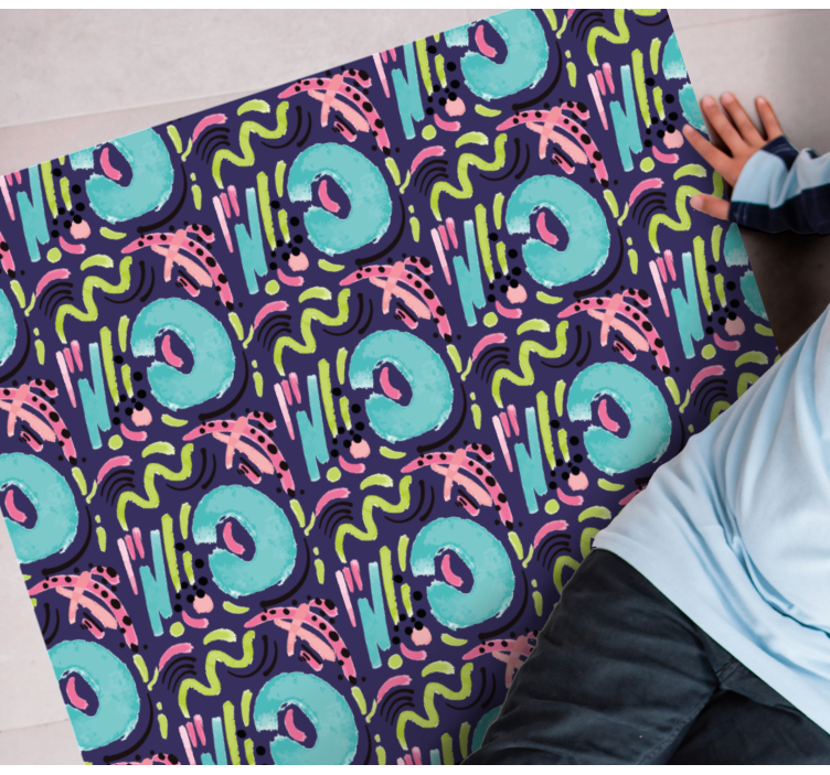 rôzne vinylové koberce pre deti hravý farebný vzor - Tenstickers