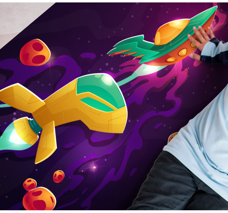 rôzne vinylové koberce pre deti koncept kozmickej cesty - Tenstickers