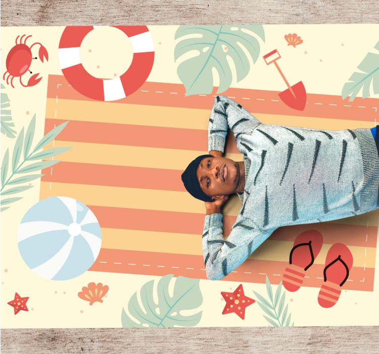 rôzne vinylové koberce pre deti letná atmosféra - Tenstickers