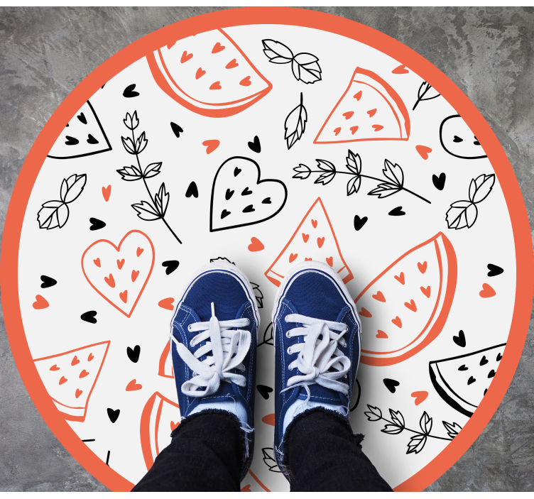 rôzne vinylové koberce pre deti vzory sladkých srdiečok - Tenstickers