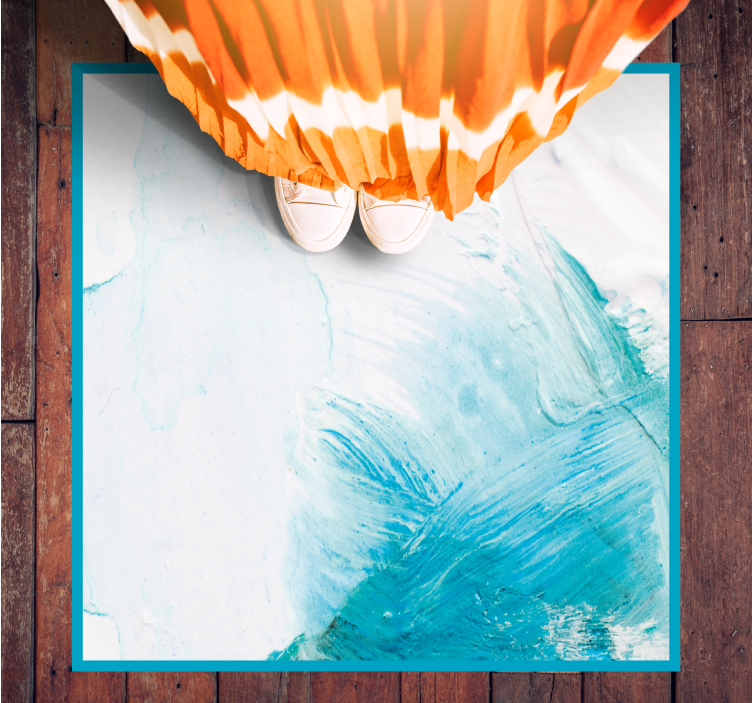 Rôzne vzorované vinylové koberce aqua štetce - Tenstickers