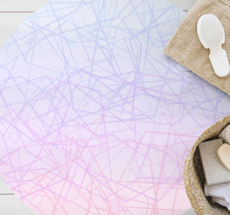 Ružová mozaiková podlahová dlažba ombre - Tenstickers