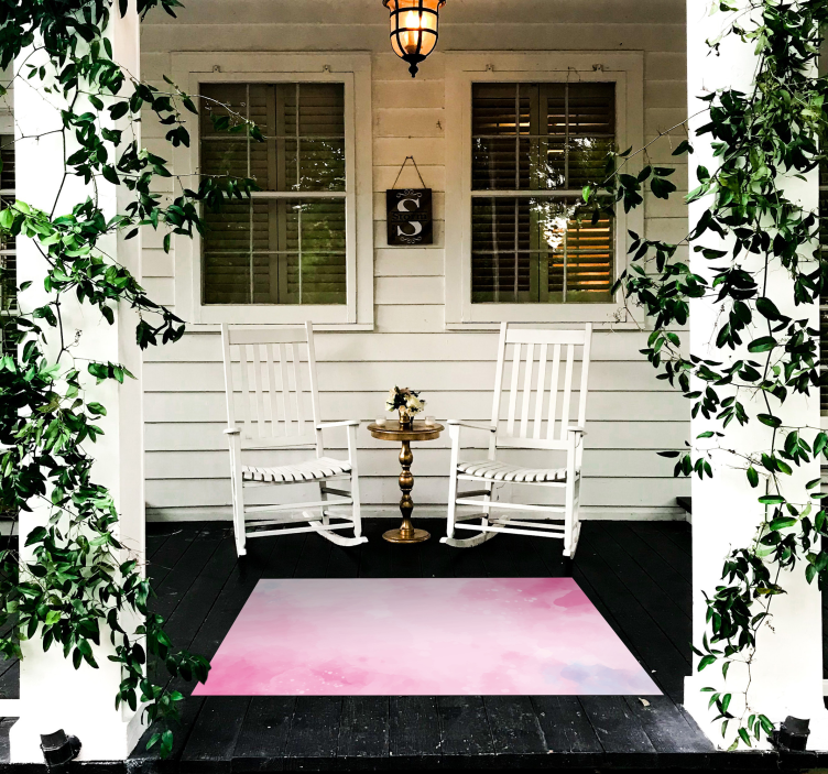 Ružový akvarelový textúrny koberec - Tenstickers