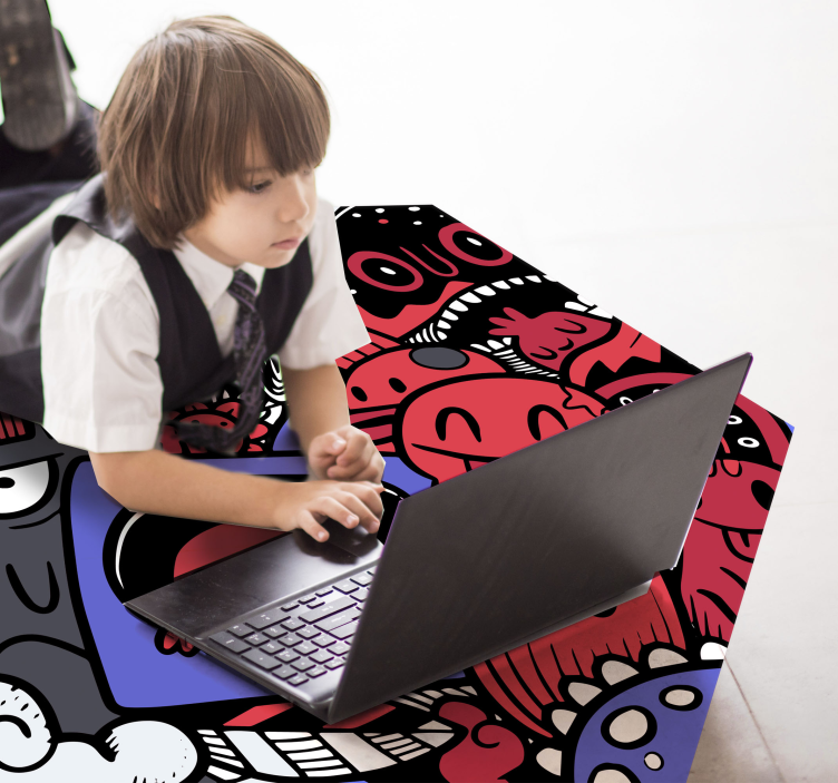 Cool graffiti tínedžerský vinylový koberec - Tenstickers