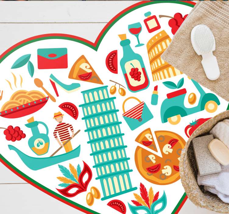 Talianske najslávnejšie ikony moderný koberec - Tenstickers