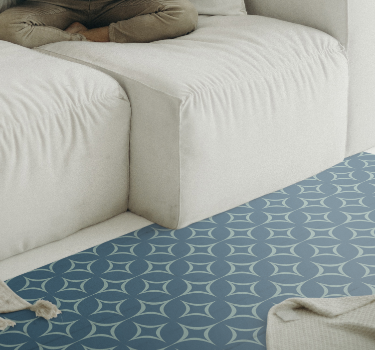 Tyrkysový koberec zo 70. Rokov - Tenstickers