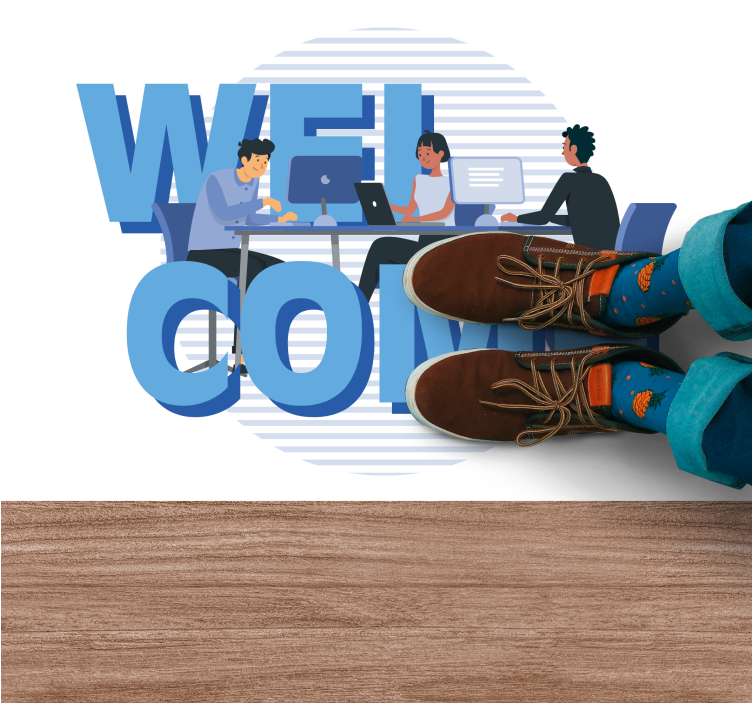 Vítaná kancelária vstupná hala vinylový koberec - Tenstickers