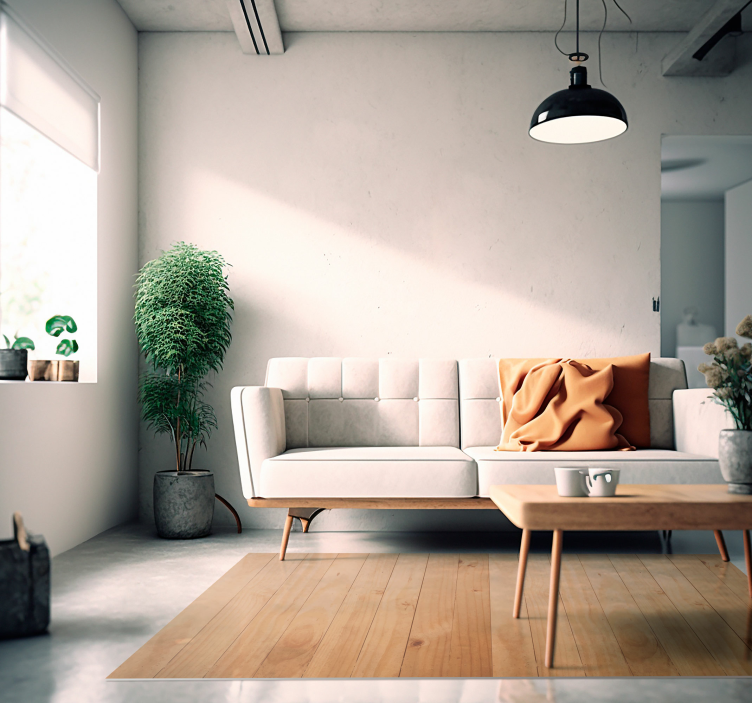 Vinylový koberec svetlohnedého efektu dreva - Tenstickers