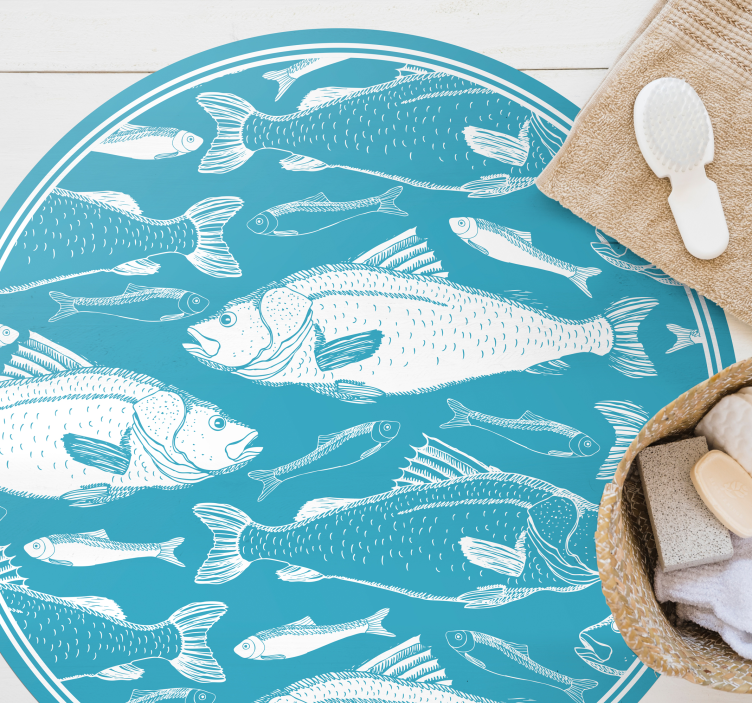 Morská tráva vzor drevené podlahy - Tenstickers