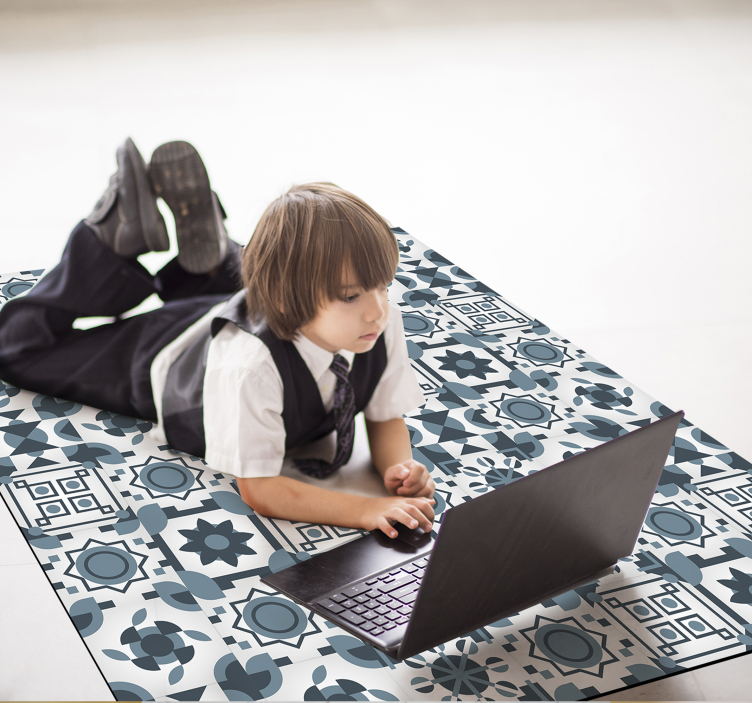 Vinyl koberec s nádhernými šedými farbami - Tenstickers