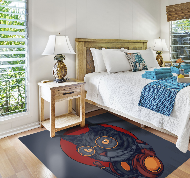 vinylové koberce zvieratá mačka astronaut - Tenstickers