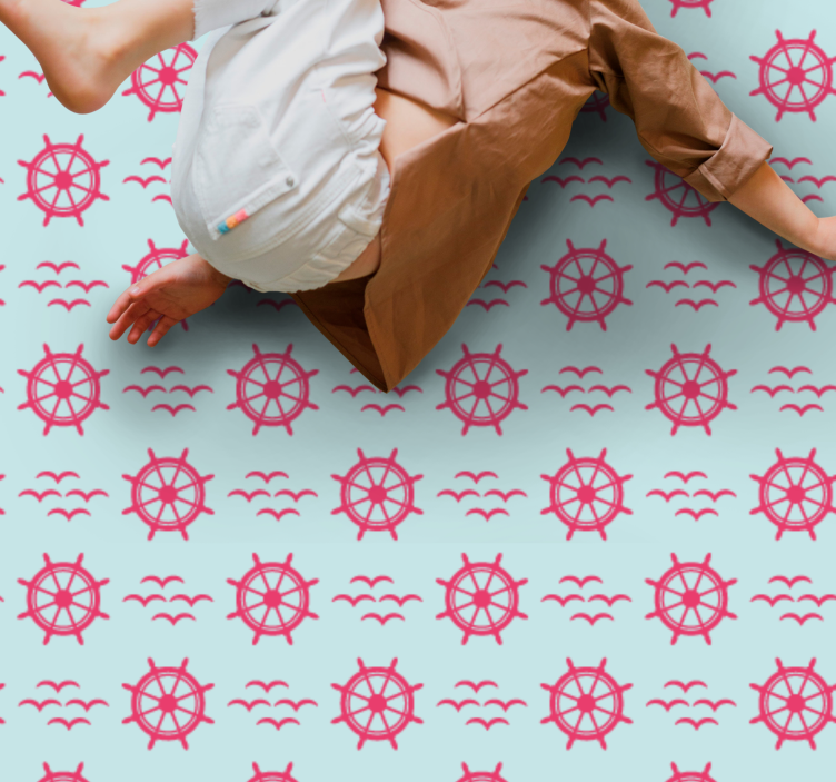 rôzne vinylové koberce pre deti námornícke volanty - Tenstickers