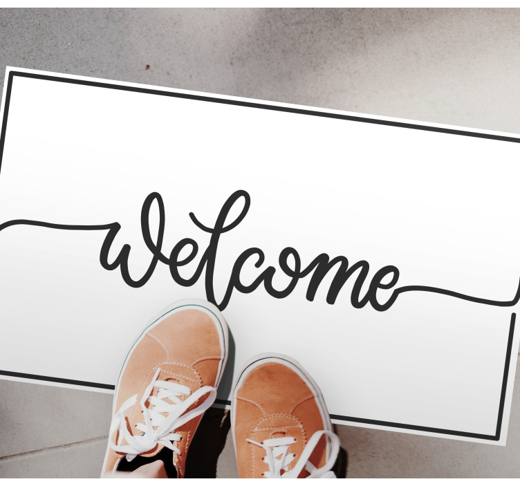 vinylový koberec do predsiene elegantné privítanie - Tenstickers