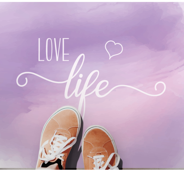 vinylový koberec citáty vážiť si existenciu - Tenstickers