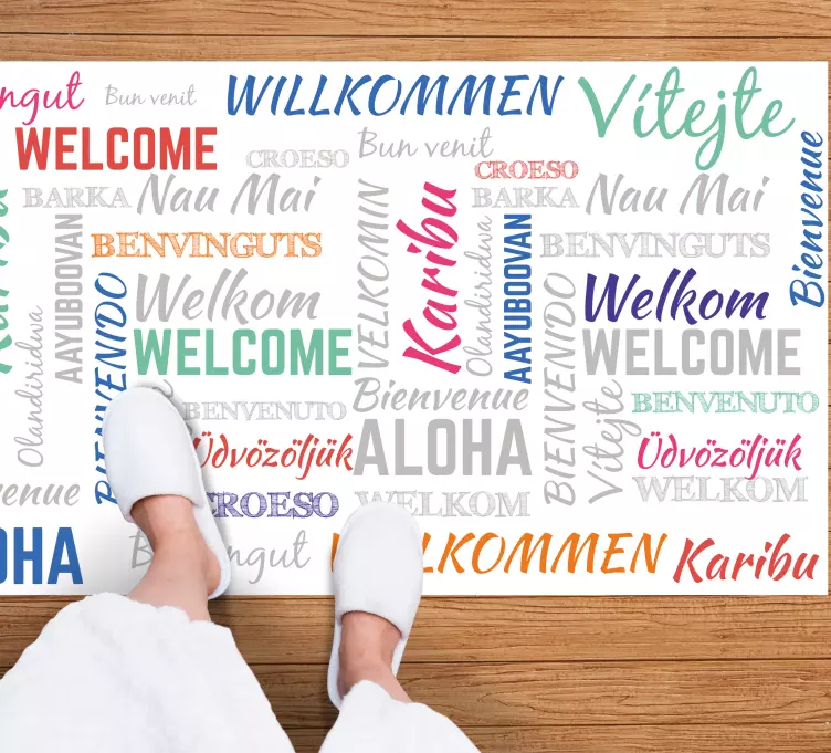 vinylový koberec citáty vitaj aloha karibu - Tenstickers