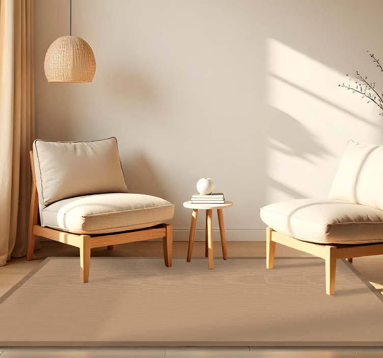 vinylový koberec do jedálne vzhľad obyčajnej juty - Tenstickers