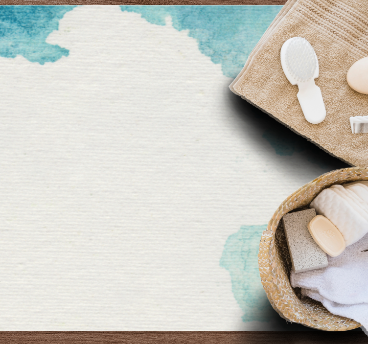 vinylový koberec do kúpelne jemný aqua efekt - Tenstickers