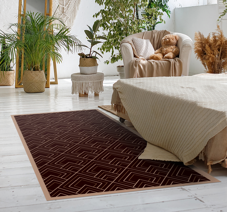 vinylový koberec do spálne čierne zloženie - Tenstickers