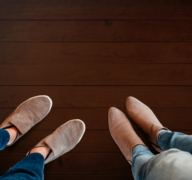 vinylový koberec drevo tmavohnedá textúra - Tenstickers