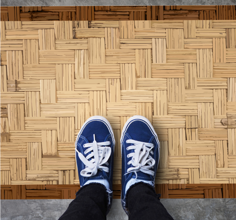 vinylový koberec do predsiene organický tkaný povrch - Tenstickers