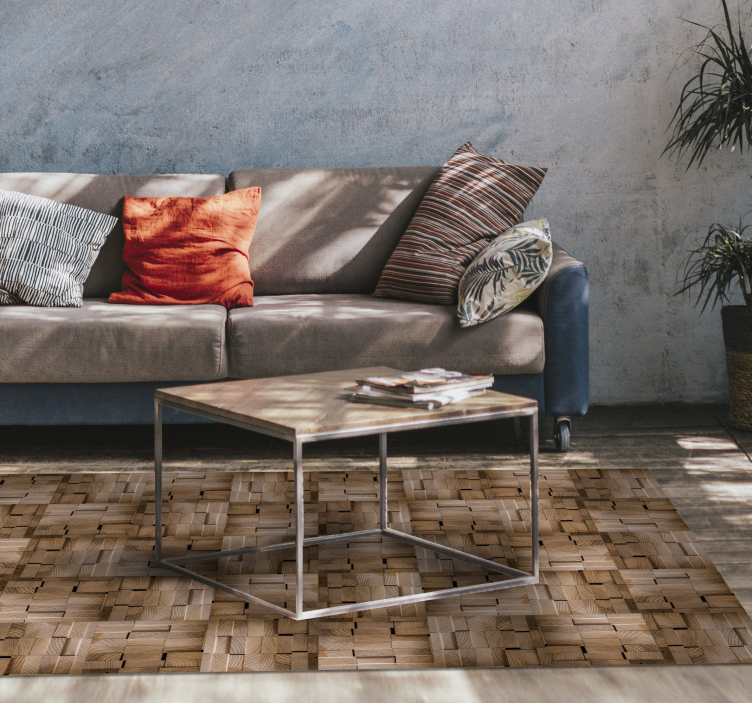 vinylový koberec drevo dizajn s prirodzenou textúrou - Tenstickers