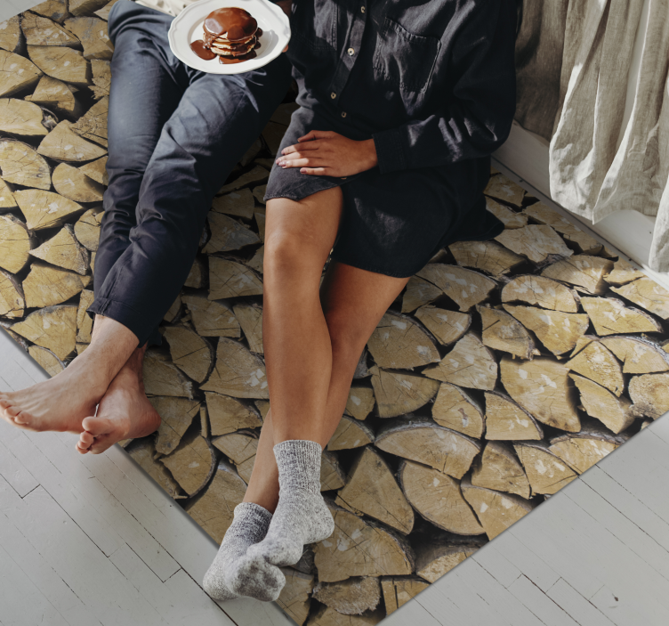 vinylový koberec drevo vzor plátku - Tenstickers